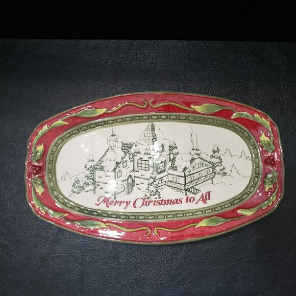 Fitz and Floyd St. Nick Sentiment Tray - Picture 4 of 10